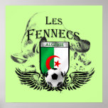 Les Fennecs Algeria 2014 Football Poster Print