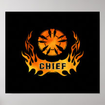Les flammes du chef affiche