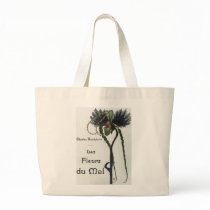 Les Fleur du Mal - Baudelaire Tote Bags