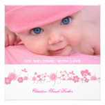 Les fleurs dentellent, le faire-part de naissance  invitations
