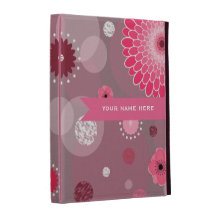 Les fleurs et les points ont personnalisé le folio coques iPad