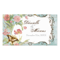 Les Fleurs Peony Rose Tulip Floral Flowers Wedding Business Card Template