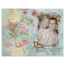 Les Fleurs Peony Rose Tulip Floral Flowers Wedding Personalized Flyer
