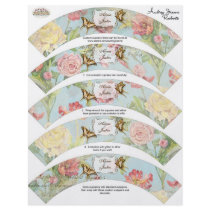 Les Fleurs Peony Rose Tulip Floral Flowers Wedding Custom Flyer