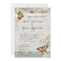 Les Fleurs Peony Rose Tulip Floral Flowers Wedding Personalized Announcement