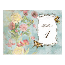 Les Fleurs Peony Rose Tulip Floral Flowers Wedding Post Cards
