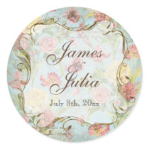 Les Fleurs Peony Rose Tulip Floral Flowers Wedding Stickers