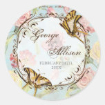 Les Fleurs Peony Rose Tulip Floral Flowers Wedding Sticker