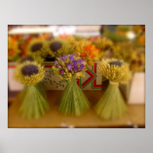 Les fleurs séchées print