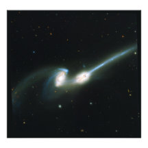 Les galaxies NGC 4676 de souris se heurtant et fus Photographies