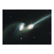 Les galaxies NGC 4676 de souris se heurtant et fus Cartons D'invitation