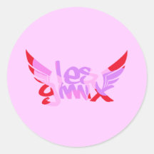 Les Gimix Round Sticker