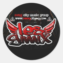 Les Gimix Round Sticker