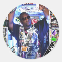 Les Gimix Round Stickers