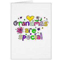 Les grand-mamans sont spéciales carte de vœux