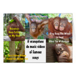 Les grandes singes font des vidéos musicales des c cartes