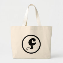 Les Hameçons Cibles / Cédille noire Sacs Fourre-tout