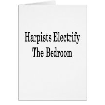 Les harpistes électrifient la chambre à coucher carte de vœux