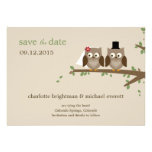 Les hiboux d'amour sauvent les annonces de /Weddin Faire-part Personnalisés
