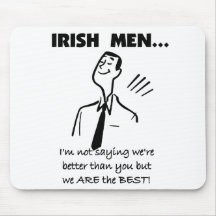 Les hommes irlandais sont les meilleurs tapis de souris