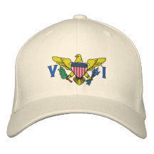 LES ÎLES VIERGES AMÉRICAINES ONT BRODÉ LE CHAPEAU CASQUETTE BRODÉE