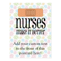 Les infirmières le rendent meilleur, bandage cartes postales