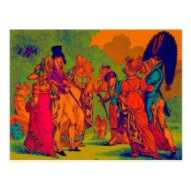 les invisibles 1810 fashion cartoon post cards