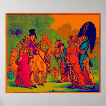 les invisibles 1810 fashion cartoon poster