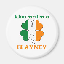 Les Irlandais personnalisés m'embrassent que je su Aimant Pour Réfrigérateur