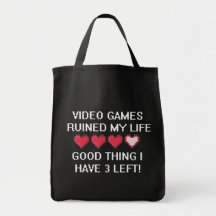 Les jeux vidéo ont ruiné mon style de vie 1 sac en toile