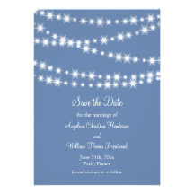 Les lumières bleu-clair de scintillement font gagn invitations personnalisables