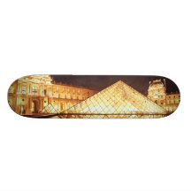 "Les Lumieres du Louvre" Paris Skateborad Custom Skateboard