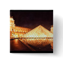"Les Lumieres du Louvre" Watercolor Art Pin