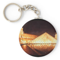 "Les Lumieres du Louvre" Watercolor Art Keychain
