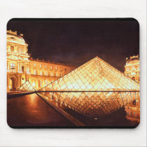 "Les Lumieres du Louvre" Watercolor Art Mouse Mat