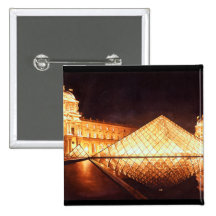 "Les Lumieres du Louvre" Watercolor Art Pin