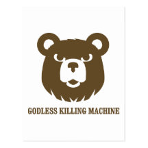 les machines athée de massacre d'ours câlinent le  cartes postales