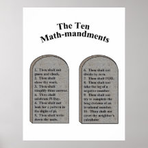 Les Maths-Mandments Dix Affiche