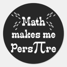 Les maths m'incitent à transpirer - le slogan drôl autocollants