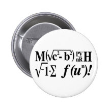 Les maths sont amusement ! badge avec épingle