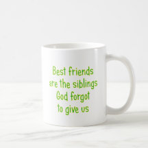 Les meilleurs amis sont les enfants de mêmes paren tasses à café