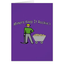 Les mineurs le gardent Rockin Carte De Vœux