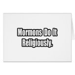 Les mormons le font religieusement carte de vœux