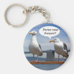 Les mouettes parlent français porte-clef