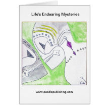 Les mystères attachants de la vie carte de vœux
