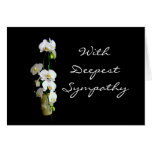 Les orchidées de blanc de sympathie les plus profo cartes