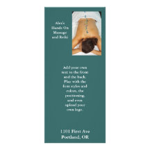 Les pierres en verre de massage de plage soutienne cartes doubles customisables