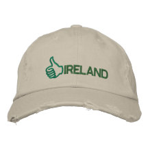 Les pouces drôles vers le haut de l'Irlande ont br Casquette De Baseball Brodée