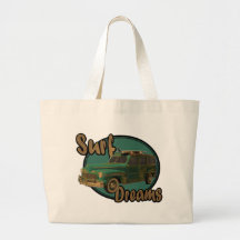 les rêves de surf laisse aller surfin dans un wood sacs