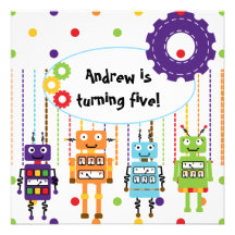 Les robots ont customisé des invitations d'anniver